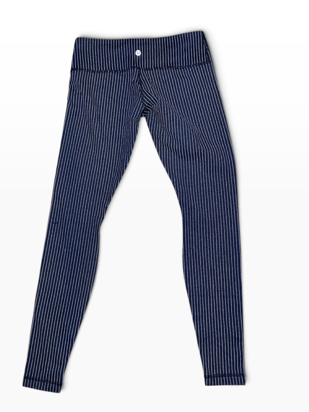 Lululemon Pinstripe Legging, Regular Rise blue size 8